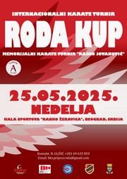 NAJAVA INTERNACIONALNOG KARATE TURNIRA “RODA KUP”
