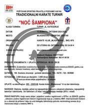 NAJAVA TRADICIONALNOG TURNIRA “NOĆ ŠAMPIONA”